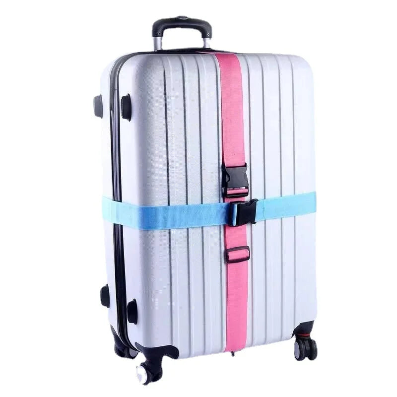 Adjustable Travel Luggage Strap with Password Lock - Anti-Theft Packing Belt for Secure Baggage Bundling