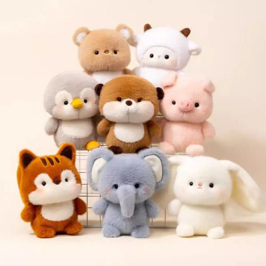 16cm Cute Plush Companion Doll — Capybara & Elephant Stuffed Animal Pillow, Soft Plush Bear Toy for Sleeping Gift