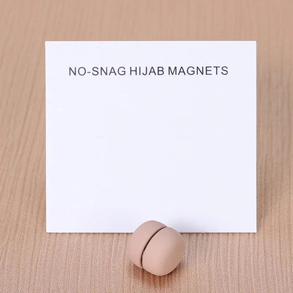 WLP Magnetic Hijab Clips - Solid Color Round Strong Magnet Pins for Silk Scarves Shawls Turban Accessories