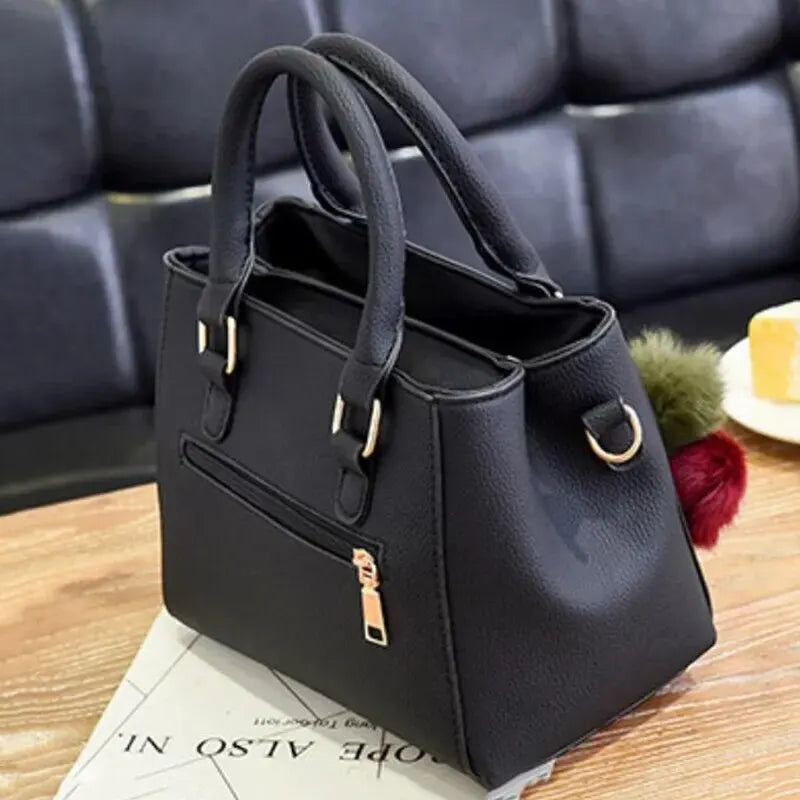 Vintage PU Leather Handbags: Stylish Women's Purse with Plush Tassel - Versatile Messenger Tote Crossbody Bag