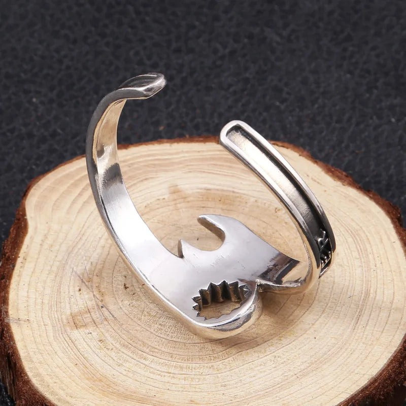 Domineering Wrench Bracelet for Men - Open Cuff Motorcycle Biker Punk Rock Party Jewelry Gift