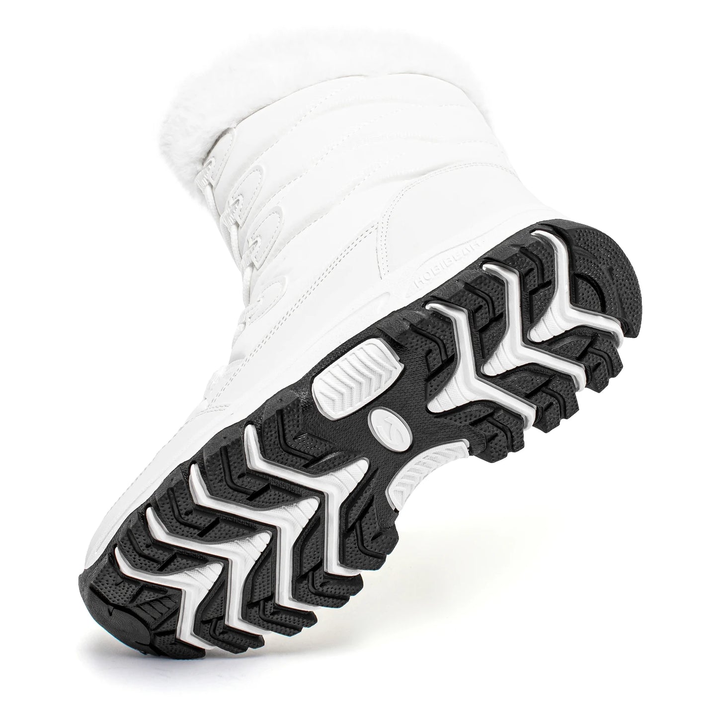 HOBIBEAR Women’s Winter Snow Boots – Waterproof Faux Fur Lined Non-Slip Lace-Up Outdoor Shoes