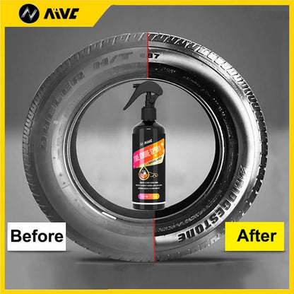 Tire Shine Spray - Long-Lasting Gloss Rubber & Plastic Restorer