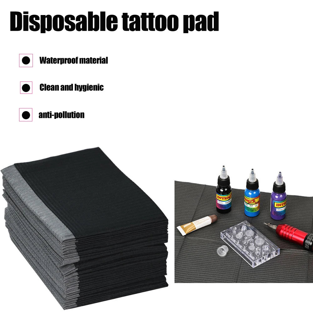 30/50/125PCS Disposable Tattoo & Nail Clean Pads – Waterproof Medical Paper Mats for Eyelash, Grafting & Beauty Tool Accessories