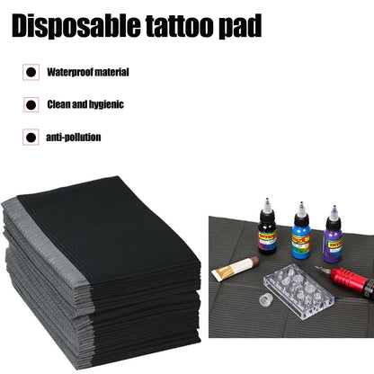 30/50/125PCS Disposable Tattoo & Nail Clean Pads – Waterproof Medical Paper Mats for Eyelash, Grafting & Beauty Tool Accessories
