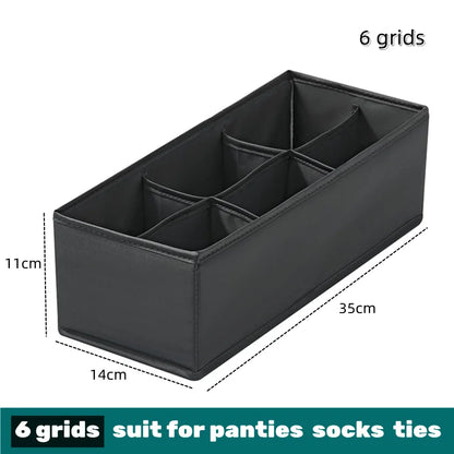 Underwear & Socks Organizer Box – Drawer Dividers for Bras, Pants, Scarves, Ties, Jeans, and Clothing Storage