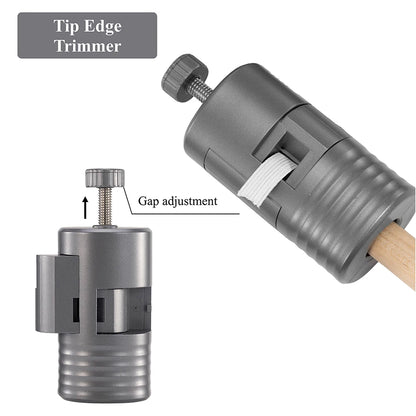 3-in-1 Billiard Cue Tip Shaper - Universal Pool Cue Repair Tool for Arc, Side & Flat Adjustment