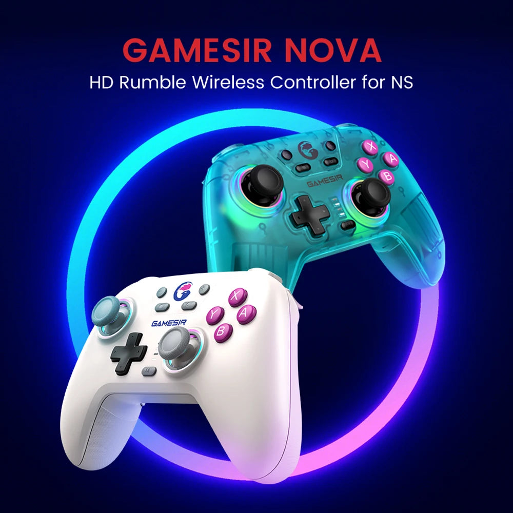 GameSir Nova Wireless Switch Controller | Bluetooth Hall Effect Gamepad for Nintendo Switch, iPhone, Android & PC