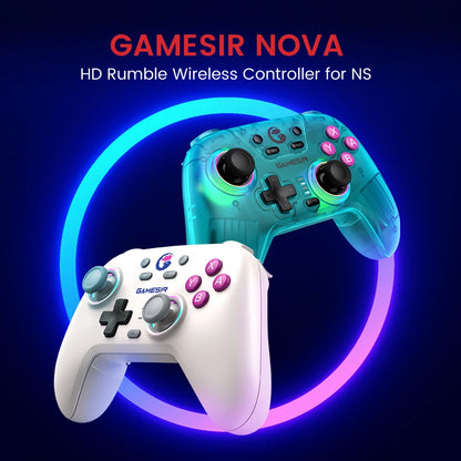 GameSir Nova Wireless Switch Controller | Bluetooth Hall Effect Gamepad for Nintendo Switch, iPhone, Android & PC