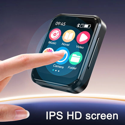 MP3 Music Player with Bluetooth 5.4 - HiFi MP4 Walkman, Full Touch Screen, Built-in Speaker, Recorder, Camera, FM & E-book