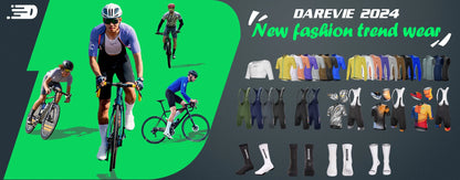 DAREVIE Long Sleeve Cycling Jersey — Pro Aero Slim Fit with 3D Bubble Mesh for Men & Women