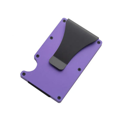 RFID Blocking Metal Wallet – Slim Aluminum Credit Card Holder & Money Clip for Business and ID, 2024 All Colors