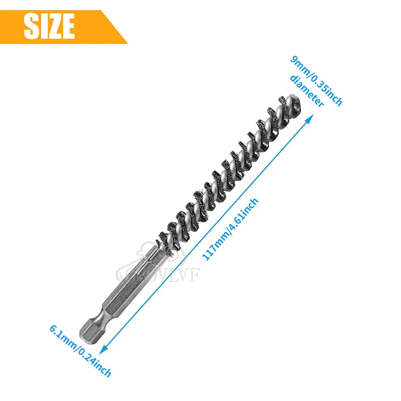 2PCS Golf Club Head Hosel Brush – Stainless Steel Bore & Wire Cleaner Brush Tool for Golf Accessories