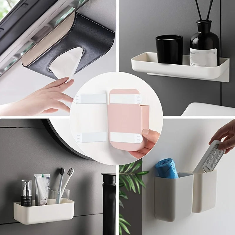 Double-Sided Adhesive Wall Strips — 12/24 Pairs Removable Hooks for Damage-Free Hanging