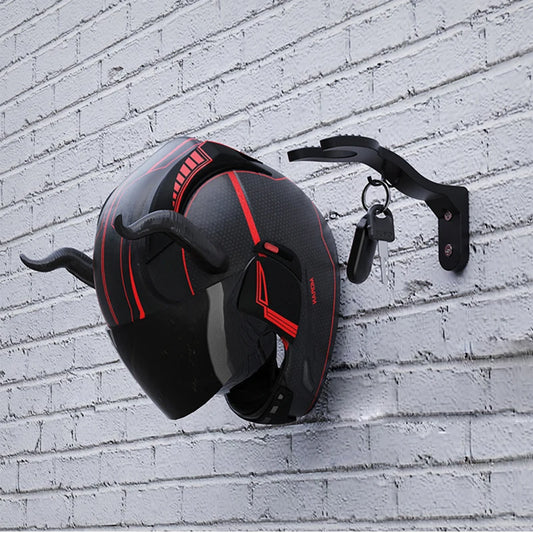Motorcycle Helmet Hook Rack - Multipurpose Wall Mount Hanger for Luggage, Jackets, Kitchen Cabinets and Shelves
