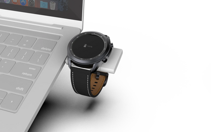 2-in-1 Dual Interface Wireless Charger — Fast Charging Station for Apple Watch 8/7/6/5/SE & Samsung Galaxy Watch 5/4/3/2