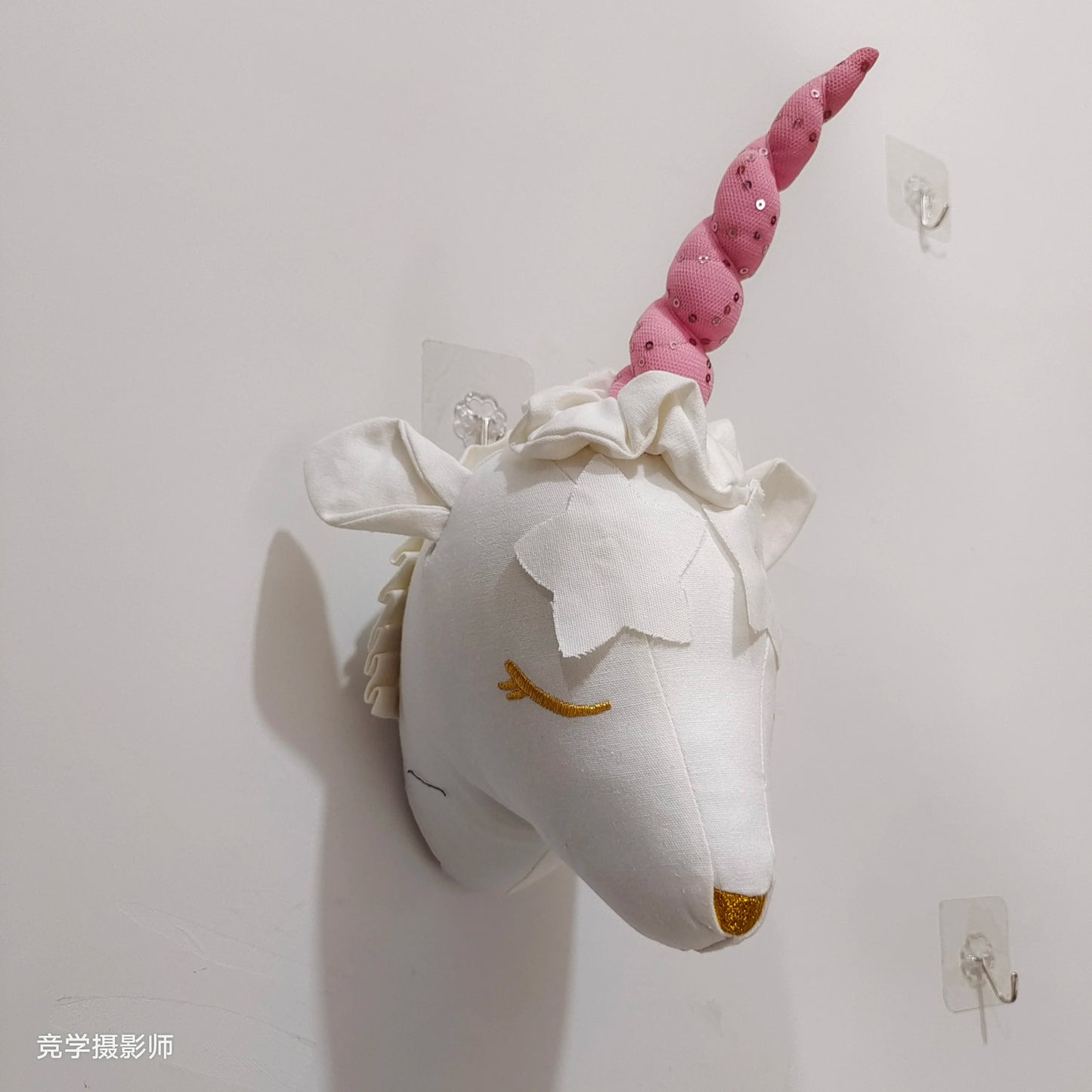 Handmade 3D Felt Animal Heads — Elephant & Swan Wall Hanging Decor for Nursery & Kids’ Bedroom
