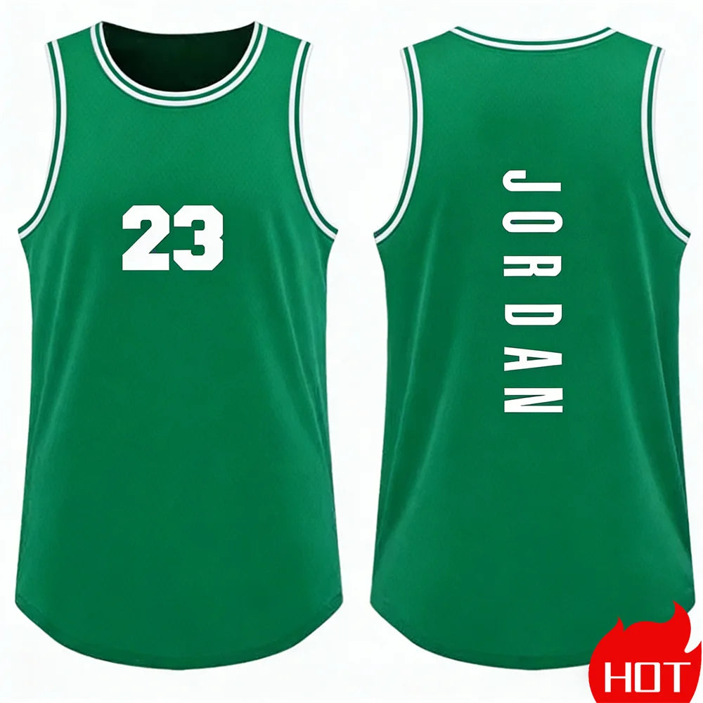 Men’s Sleeveless Tank Top – Running & Basketball Vest with Smiley Face Graphic, Summer Casual Sportswear
