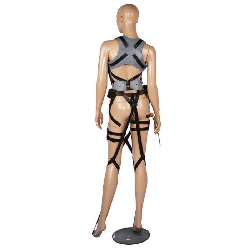 AOT Anime Cosplay Costume - Levi, Mikasa, Eren & Hange Full Set Outfits