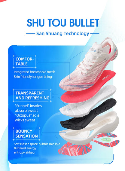 ONEMIX 2025 Carbon Plate Marathon Running Shoes - Ultralight Shock-Absorbing Sneakers with Stable Support