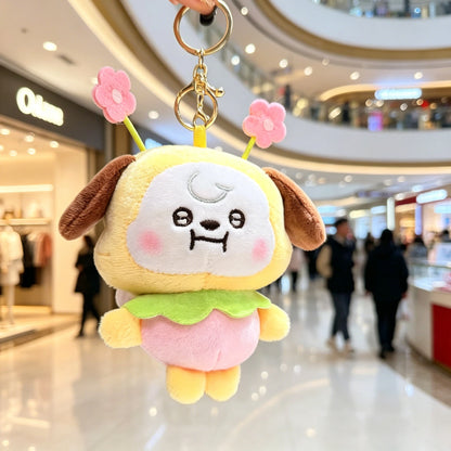 BT21 Character Keychain - Cute Cartoon Backpack Pendant & Decorative Anime Doll