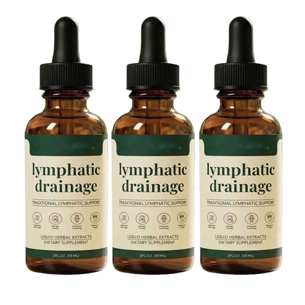 Lymphatic Support Drops - Natural Herbal Liquid Supplement, 59ml, 1/2/3 Pack