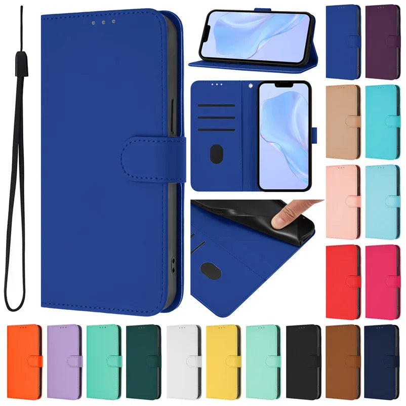 iPhone 16 Series Wallet Leather Flip Case – Protective Cover for 16, 16 Pro, 16 Pro Max & 16 Plus
