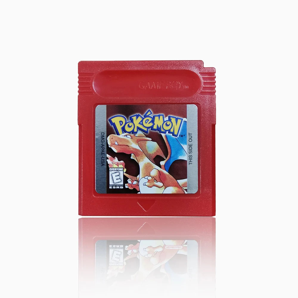 Pokémon GBC 16-Bit Game Cartridges – Red, Blue, Crystal, Gold, Silver, Green & Yellow for Game Boy Color