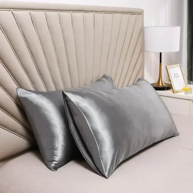 Natural Mulberry Silk Pillowcase - Luxury Soft Bedding Cover for Hair & Skin Protection Customized Sizes