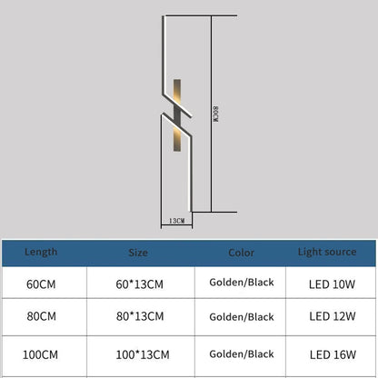 Modern Strip LED Wall Lamp - Minimalist Bedside Sconce for Bedroom, Living Room & TV Sofa Background Lighting