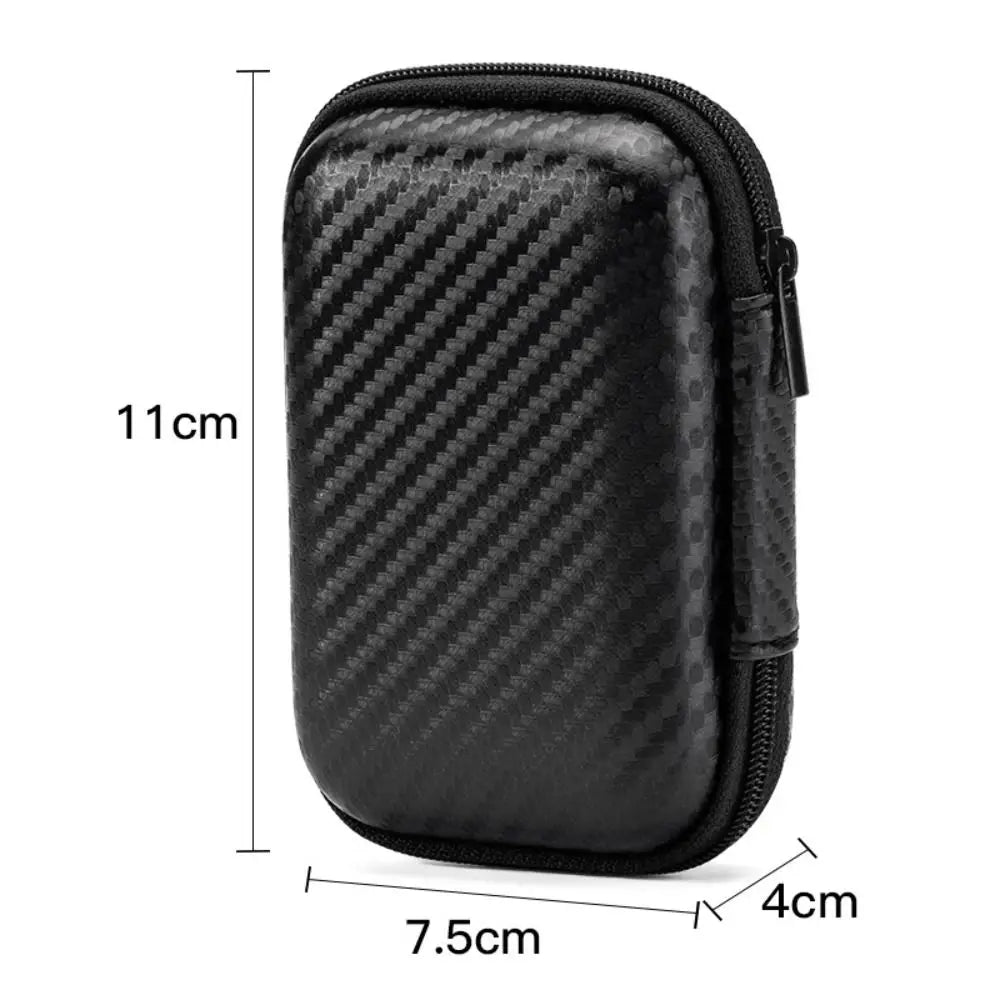 Shockproof Waterproof Headphone Case – EVA Hard Shell Carrying Box with Double Zipper & Dustproof Design