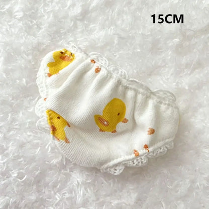 15/20cm Cotton Doll Underwear – High-Quality Multistyle Fashion Panties for Dolls