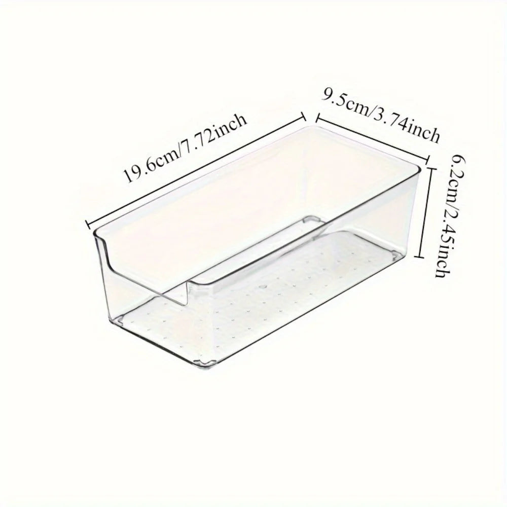 Multifunctional Transparent Storage Box – Durable Desk, Medicine & Home Organizer