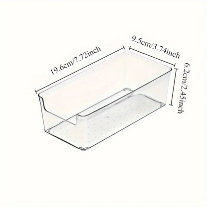 Multifunctional Transparent Storage Box – Durable Desk, Medicine & Home Organizer