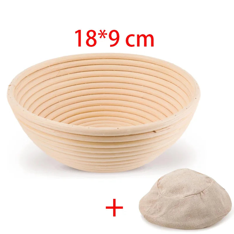 Oval Rattan Bread Proofing Basket — Wicker Dough Fermentation Sourdough Banneton Bread Basket