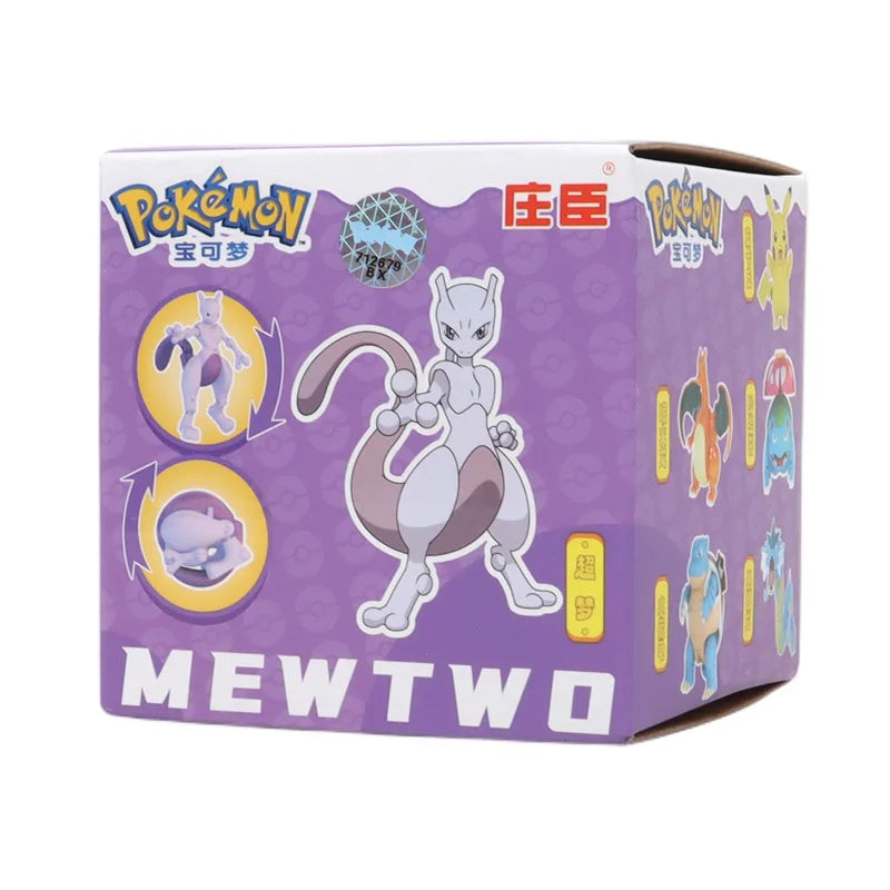 Pokemon Action Figures Set – Pikachu, Gengar, Dragonite, Snorlax & Pokeball Toys