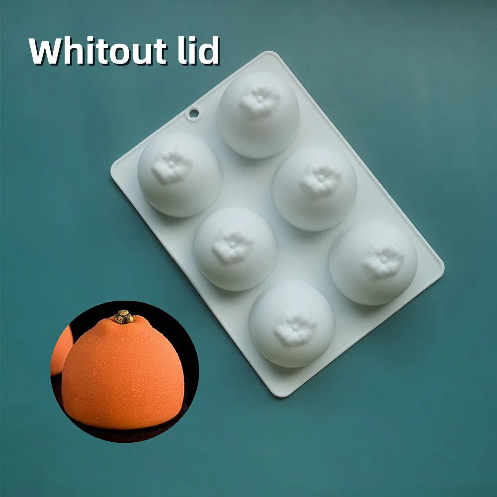 3D Lemon Shape Silicone Cake Mold — French Dessert Baking Tools for Brownies, Mousse & Pastry Decoration