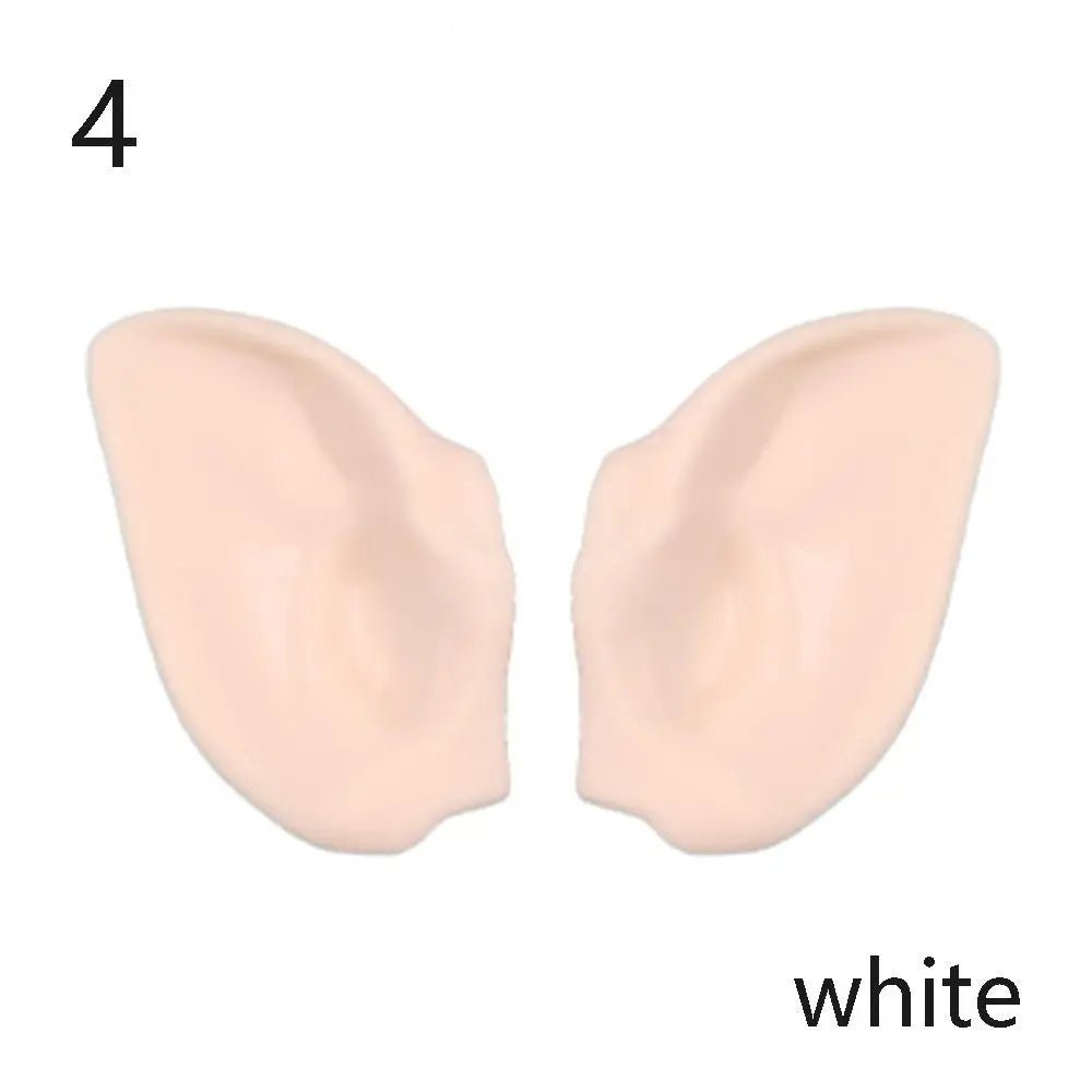 1/6 Doll Elf & Human Plastic Ears – White, Tan, Dark & Super Dark for 30cm Blyth Doll DIY Accessories