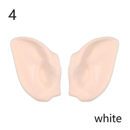 1/6 Doll Elf & Human Plastic Ears – White, Tan, Dark & Super Dark for 30cm Blyth Doll DIY Accessories