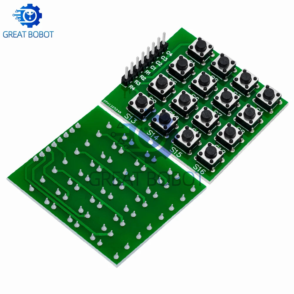 4x4 Matrix Keypad Module - 16-Key 8-Pin Button Keyboard for Arduino DIY and Breadboard Projects