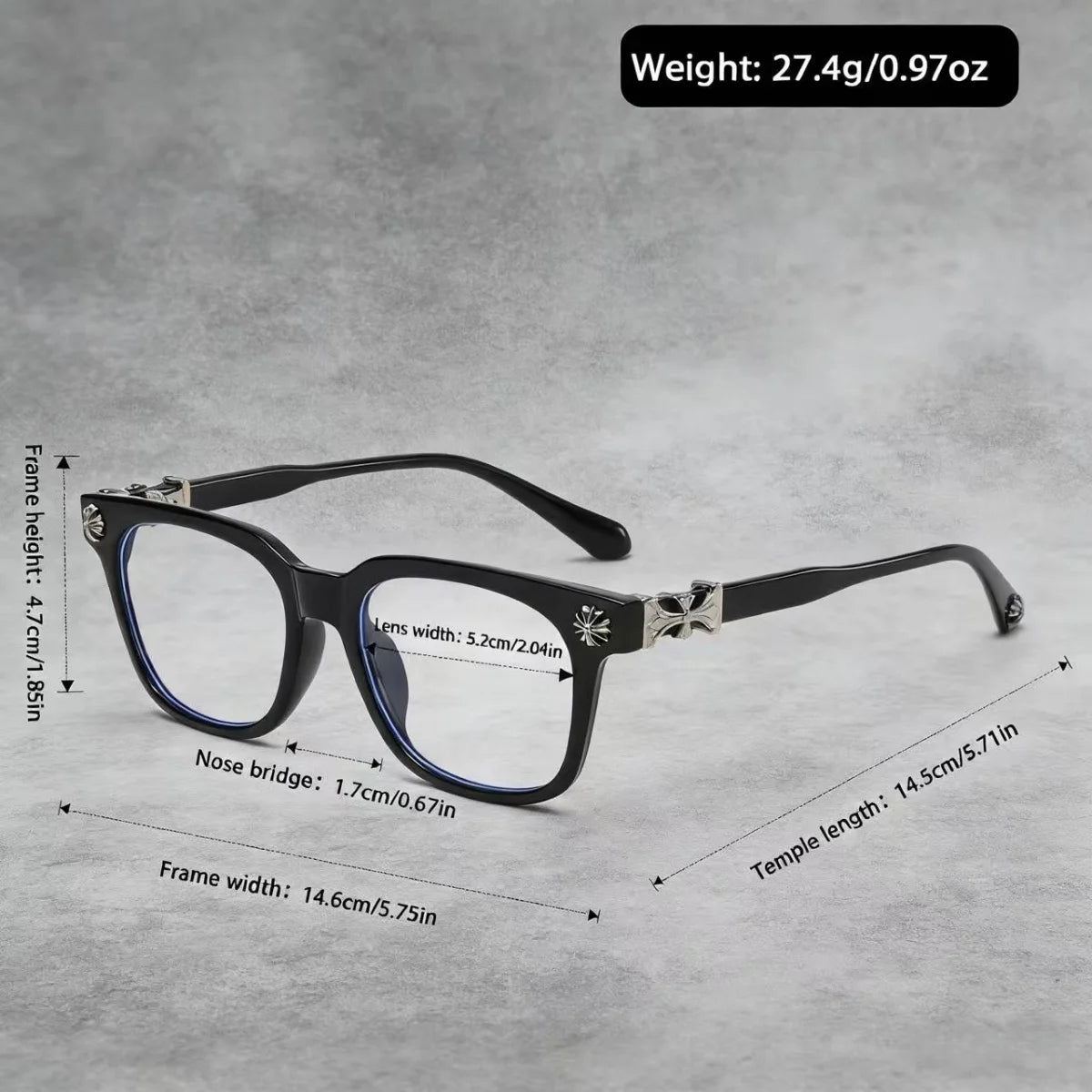 Fashionable Retro Anti Blue Light Glasses for Men & Women – European & American Style Lightweight Computer Eyewear with Blue Light Protection