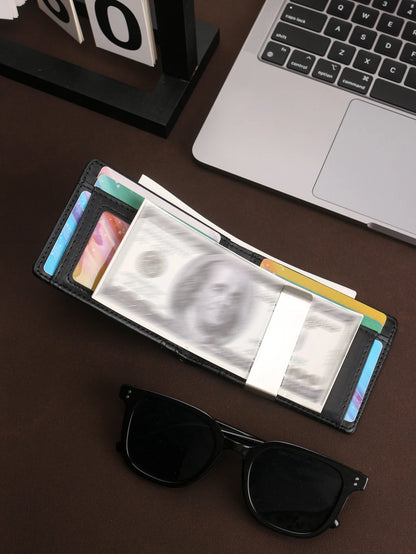 2024 New Microfiber Carbon Fiber Wallet for Men, Simple Credit Card Holder