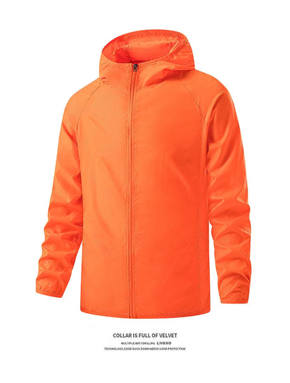 LNGXO Waterproof Hiking Jackets for Men & Women – Sun Protection Windbreaker, Camping, Climbing, and Outdoor Rain Coat, Unisex Portable Gear