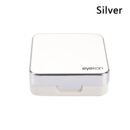 Portable Square Contact Lens Case – Travel Storage Container & Soaking Box in Solid Colors, Fashion Eye Care Accessories