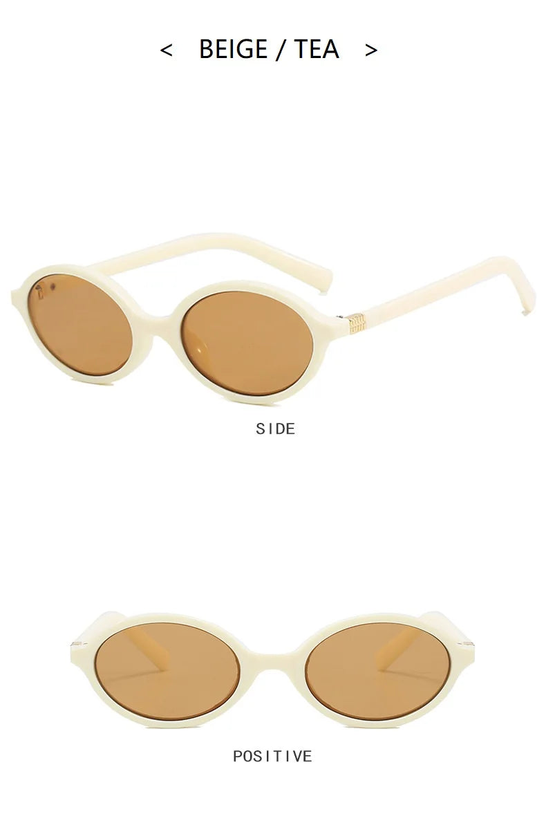 Trendy Small Retro Oval Sunglasses — Vintage Steampunk Round Shades for Women, Fashion UV400 Eyewear