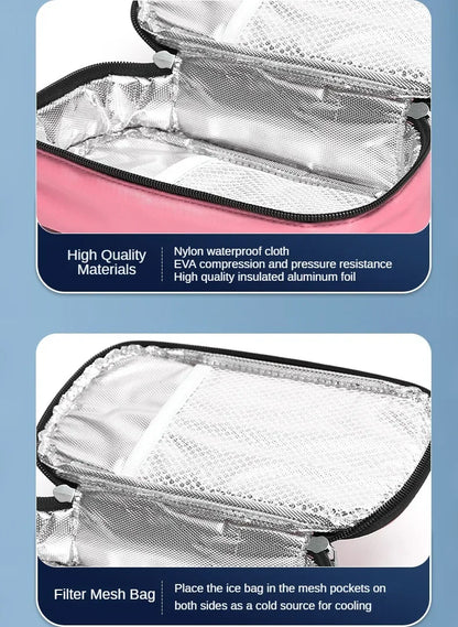 5 Color Insulin Cooling Bag – Portable Diabetic Pocket Pill Protector, Waterproof Thermal Insulated Medical Cooler