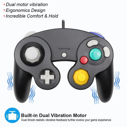 USB Wired Game Controller for Nintendo Switch, GameCube NGC/GC Port, PC – Switch Gaming Accessory