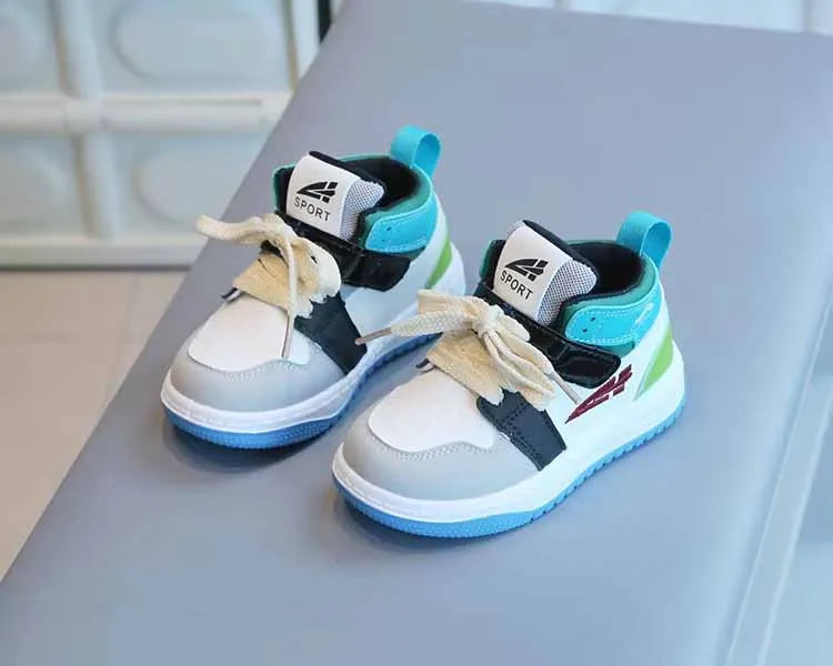 Baby & Kids Spring Autumn White Sneakers — Soft Sole Anti-Slip Casual Sport Shoes for Toddlers