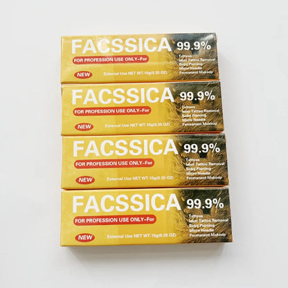 Newest 99.9% FACSSICA Tattoo Removal Cream – 10g for Permanent Makeup, Microblading, Eyebrow & Lip Care