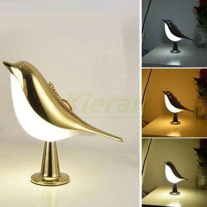 Nordic Magpie LED Desk Lamp - Modern Touch Bird Light for Bedroom, Study & Living Room Decor